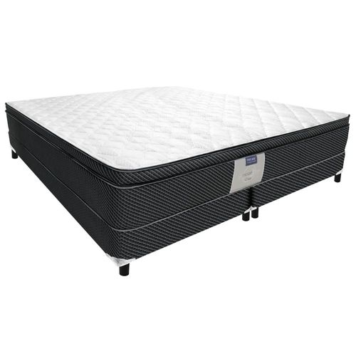 Set de Colchón y Box King Size Restonic Grey