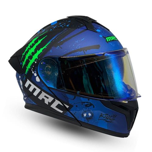 Casco Abatible Scratch Azul Grande