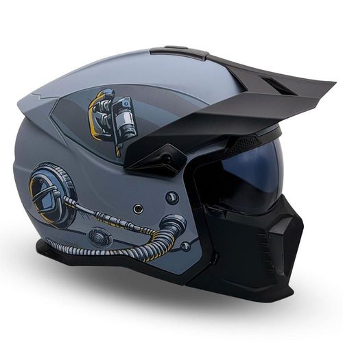 Casco Modular MRC Chernobyl Morado Extra Grande