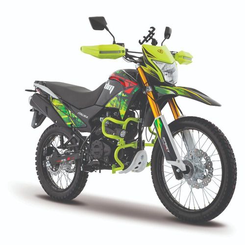 Motocicleta Doble Propósito Italika DM250 Negro con Verde