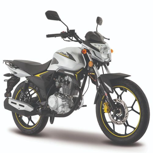 Motocicleta Italika FT150 GTS Gris con Amarillo con GPS