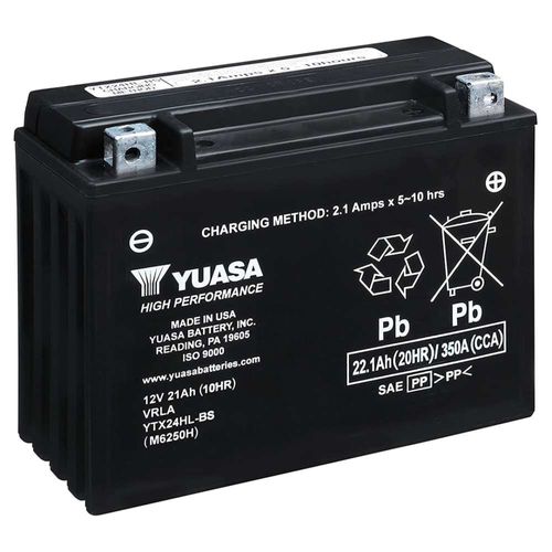 Bateria Para Moto Yuasa Ytx24hl- Bs 12v Libre Mantenimiento