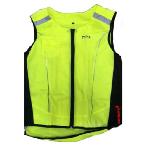 Chaleco Reflejante Moto Pole Racing Hi Viz Ventilado Talla L