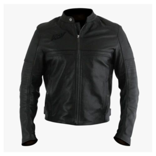 Chamarra Para Moto Kov V1 Negro De Piel Con Protección Talla XL