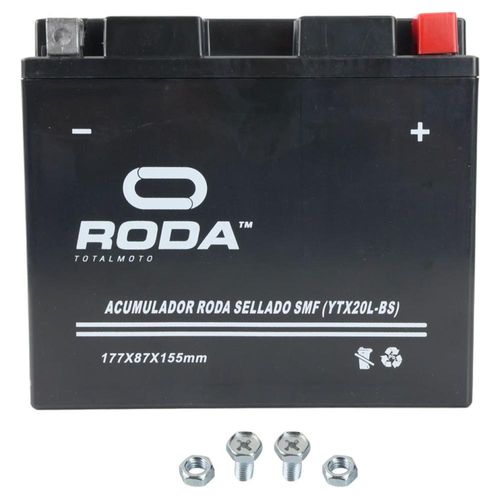 Acumulador Sellado Smf (Ytx20L-Bs) Roda 12V 20A