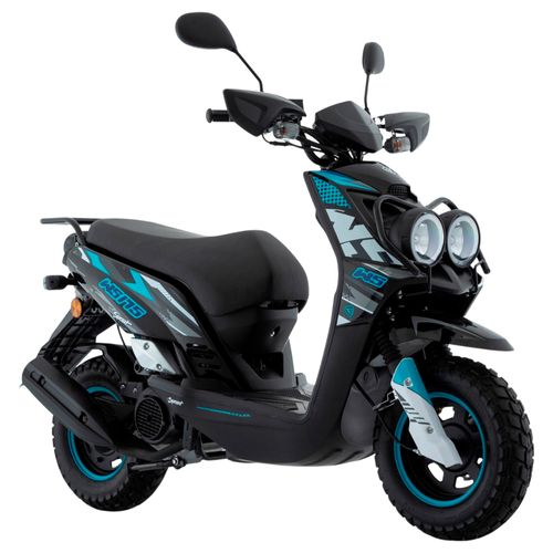 Motoneta Deportiva Italika WS175 Sport Negro con Azul